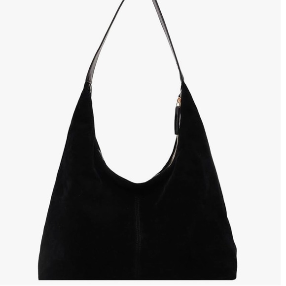 Hobo Bags black Suede Purse Slouchy Tote Bag Handbag Purses for Women NWT - Picture 1 of 5